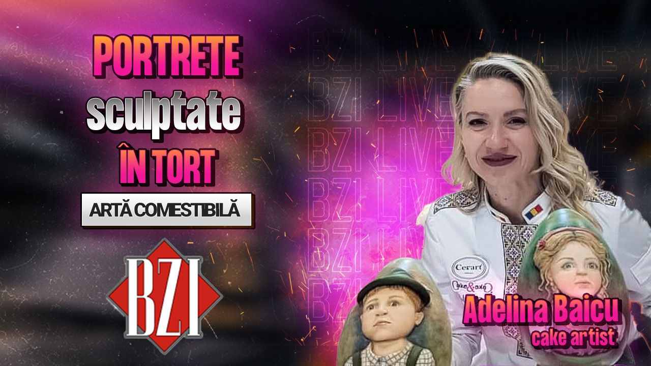 LIVE VIDEO Portrete sculptate în tort Adelina Baicu cake artist