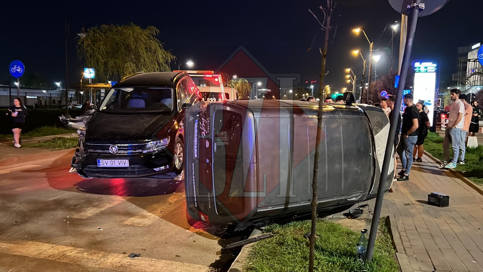 Accident rutier în Tudor Vladimirescu Trei autoturisme au intrat în