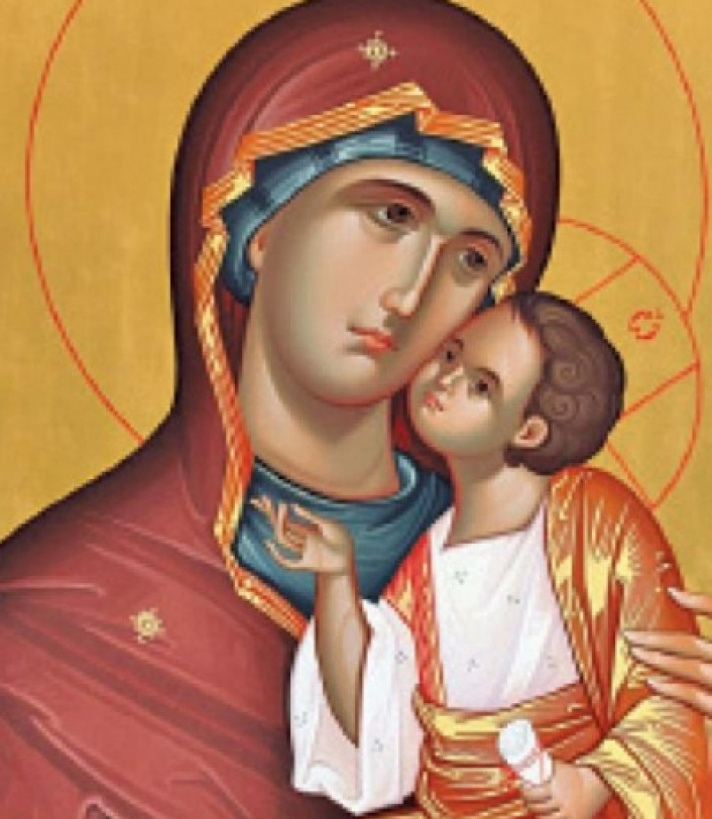 Icoană Sfânta Maria și pruncul