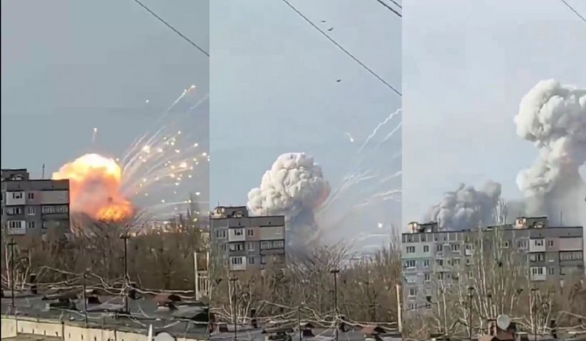 explozii, bombardament Kiev, Ucraina