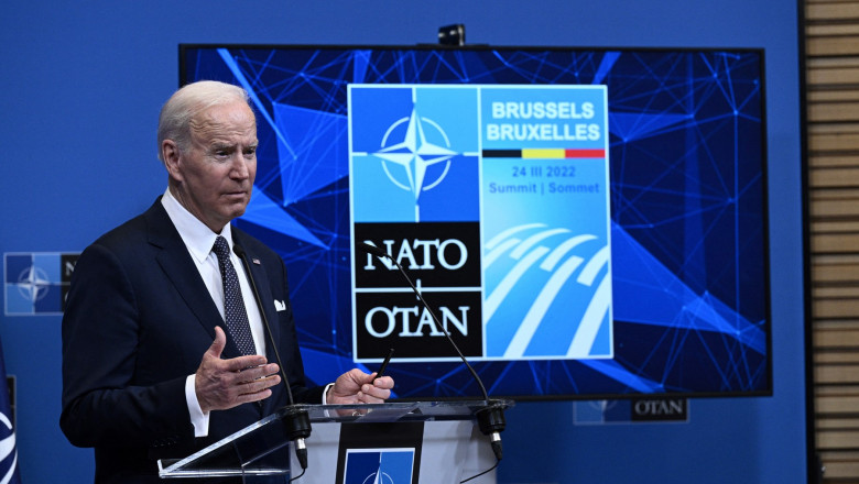 Putin a vrut să dezbine NATO, presedintele american Joe Biden in cadrul unor declaratii de presa de la summitul NATO
