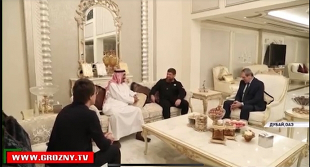liderul Ceceniei Ramzan Kadîrov, liderul cecen Ramzan Kadîrov si invitatii sai