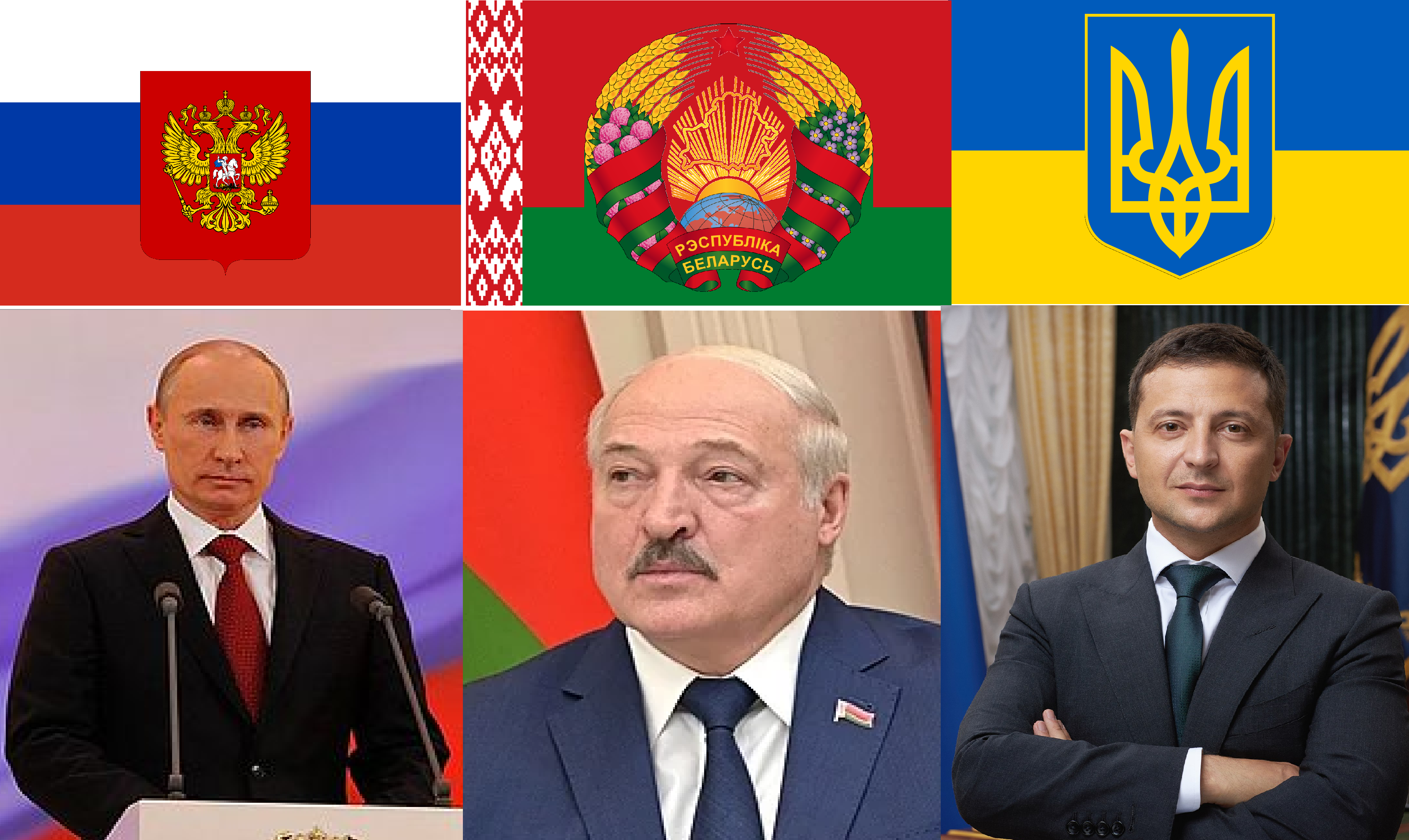 manevre de amploare Belarus, colaj presedinti Aleksandr Lukașenko Vladimir Putin Volodimir Zelenski