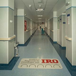 o imagine din interiorul Institutului Regional de Oncologie Iasi