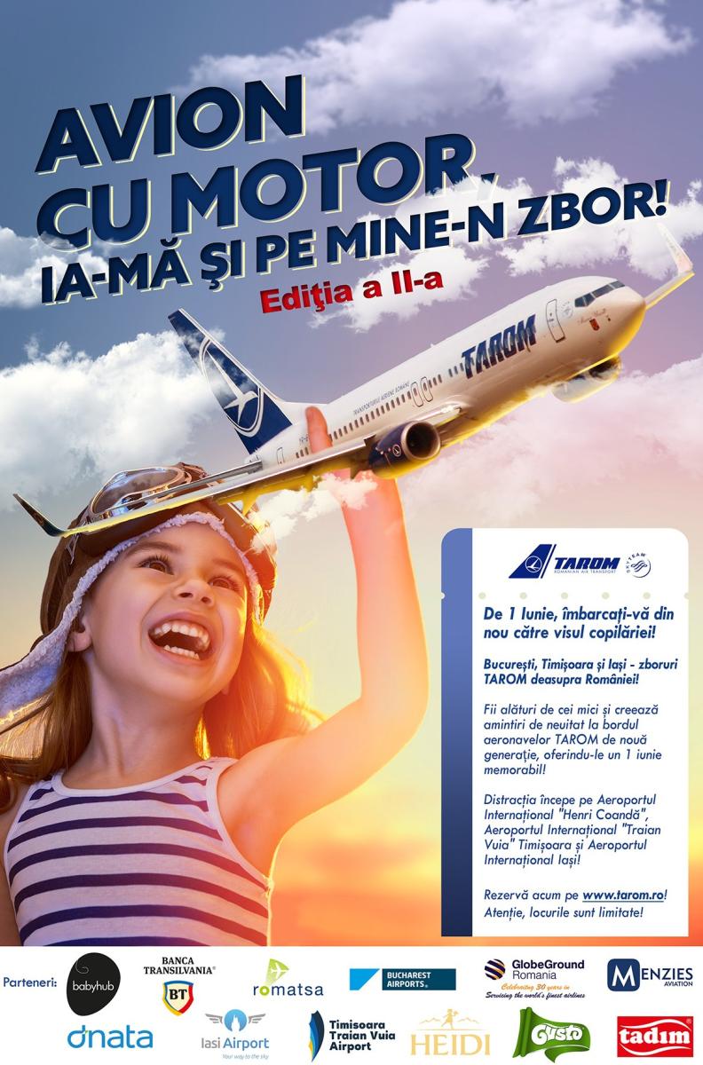 grafica afis tarom pentru Ziua copilului