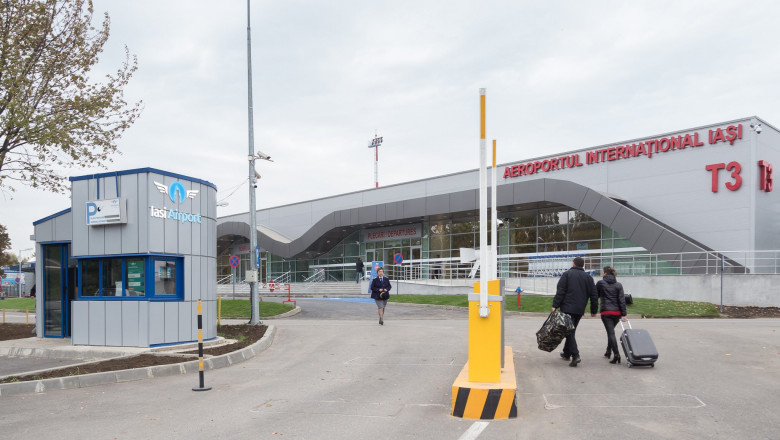 intrare Aeroportul International Iasi