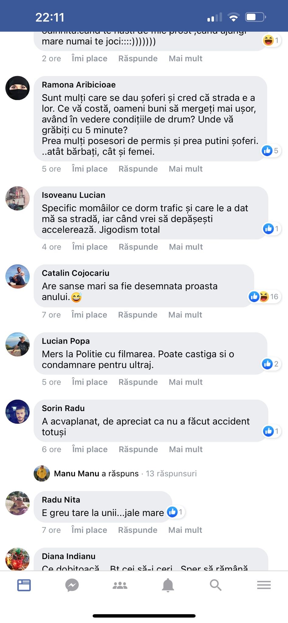 o poză cu alte comentarii lăsate de internauți