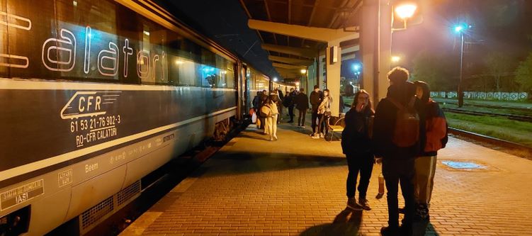 O poză cu gara Iași