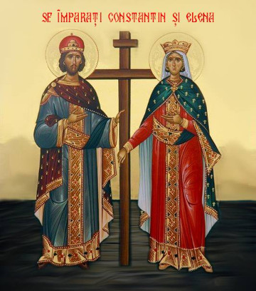 icoana cu Sfintii Constantin si Elena