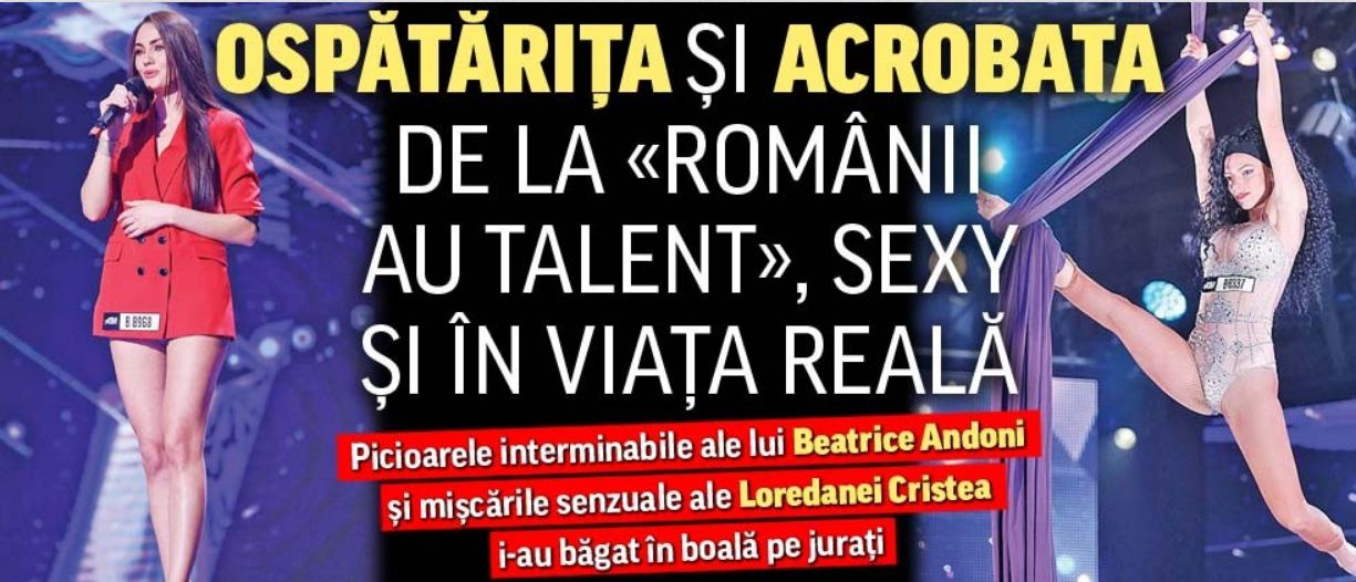 Ospatarita si acrobata de la Romanii au talent sexy si in viata